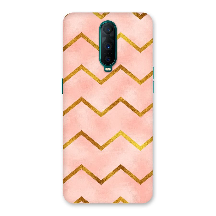 Gold Pink Pattern Back Case for Oppo R17 Pro