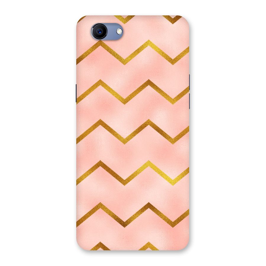 Gold Pink Pattern Back Case for Oppo Realme 1