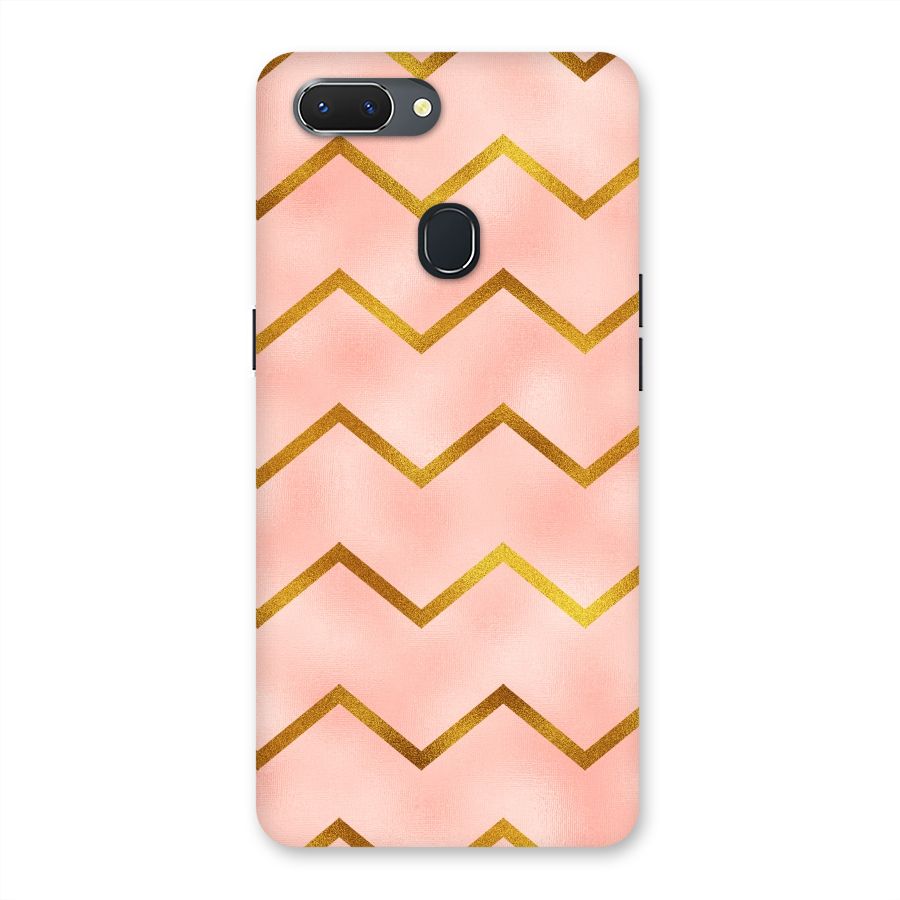 Gold Pink Pattern Back Case for Oppo Realme 2