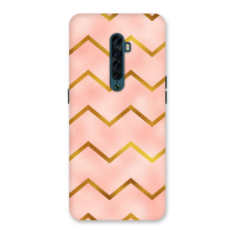 Gold Pink Pattern Back Case for Oppo Reno2