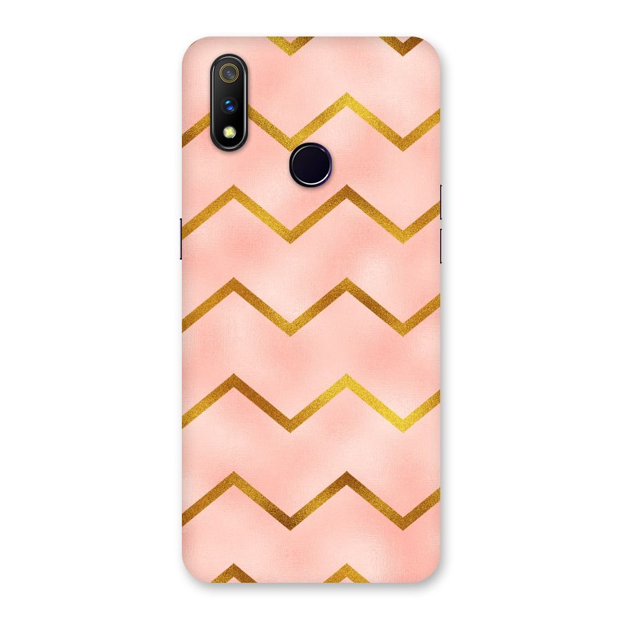 Gold Pink Pattern Back Case for Realme 3 Pro