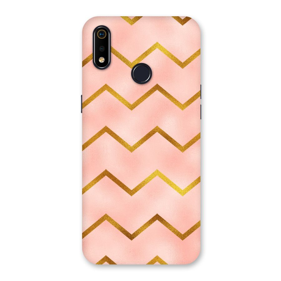 Gold Pink Pattern Back Case for Realme 3i