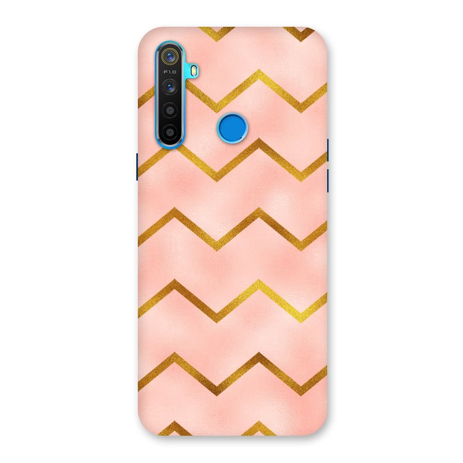 Gold Pink Pattern Back Case for Realme 5