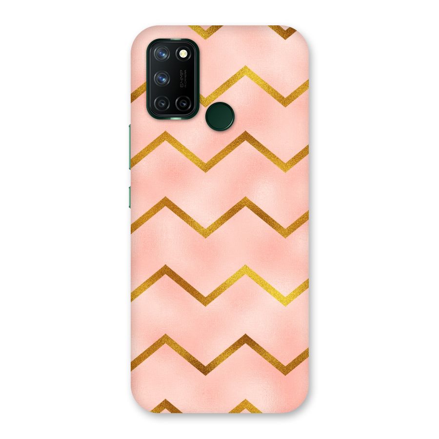 Gold Pink Pattern Back Case for Realme 7i