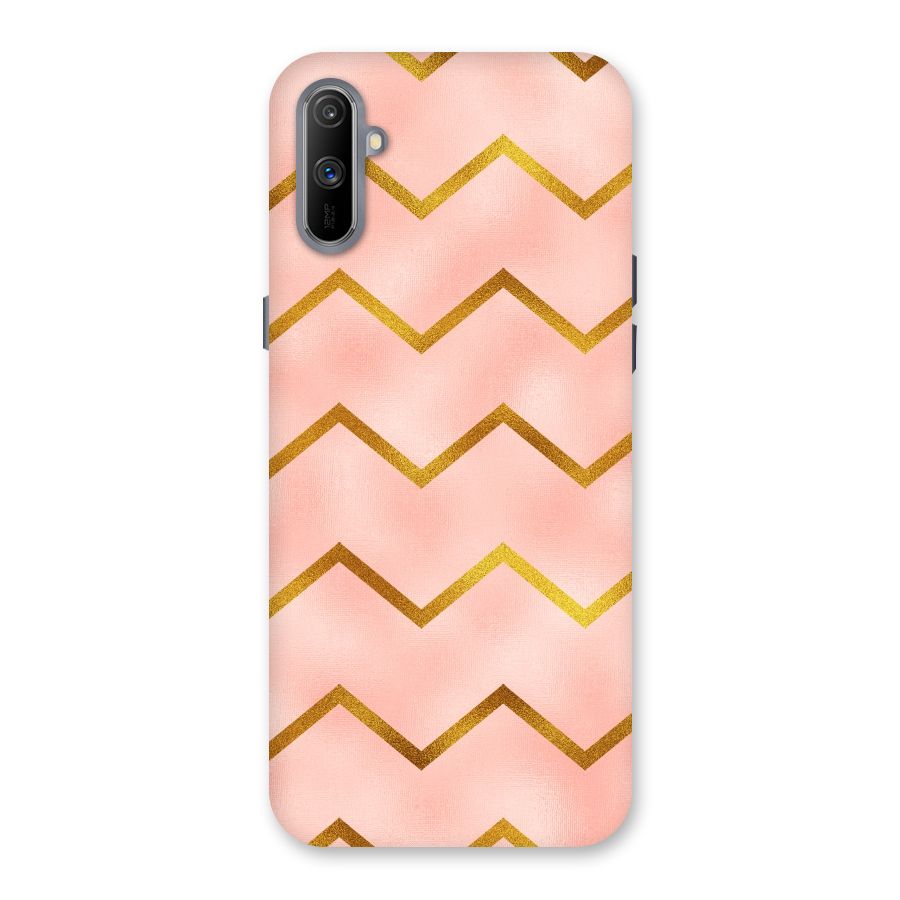 Gold Pink Pattern Back Case for Realme C3