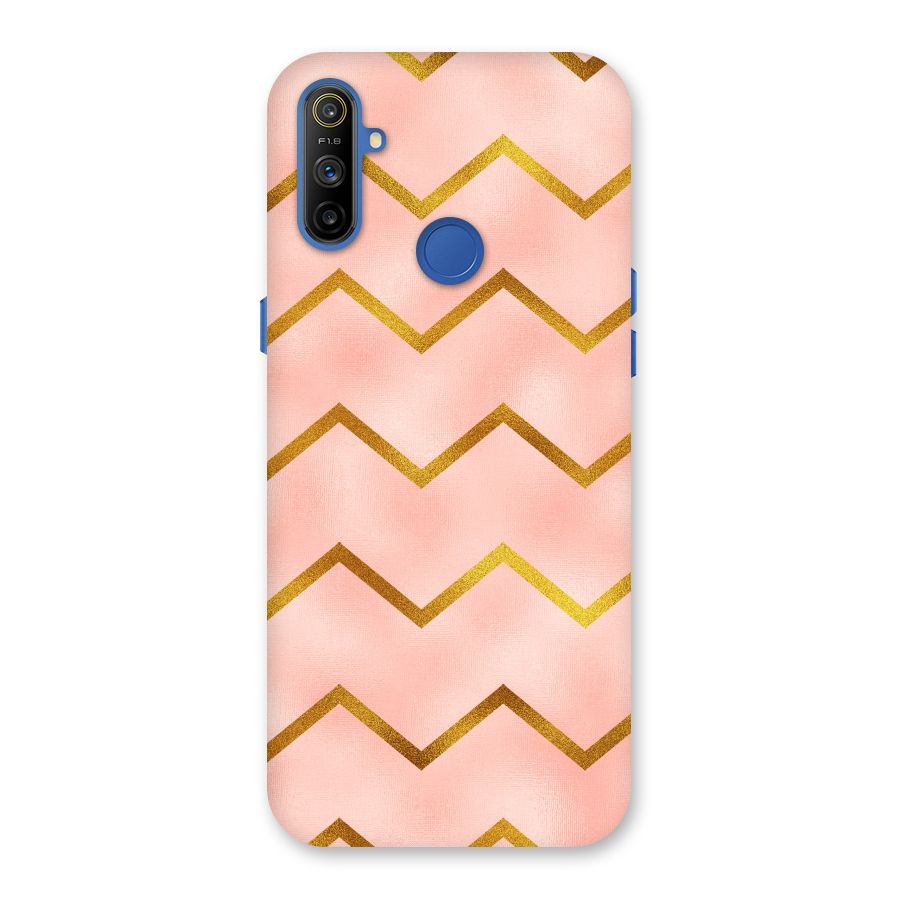 Gold Pink Pattern Back Case for Realme Narzo 10A