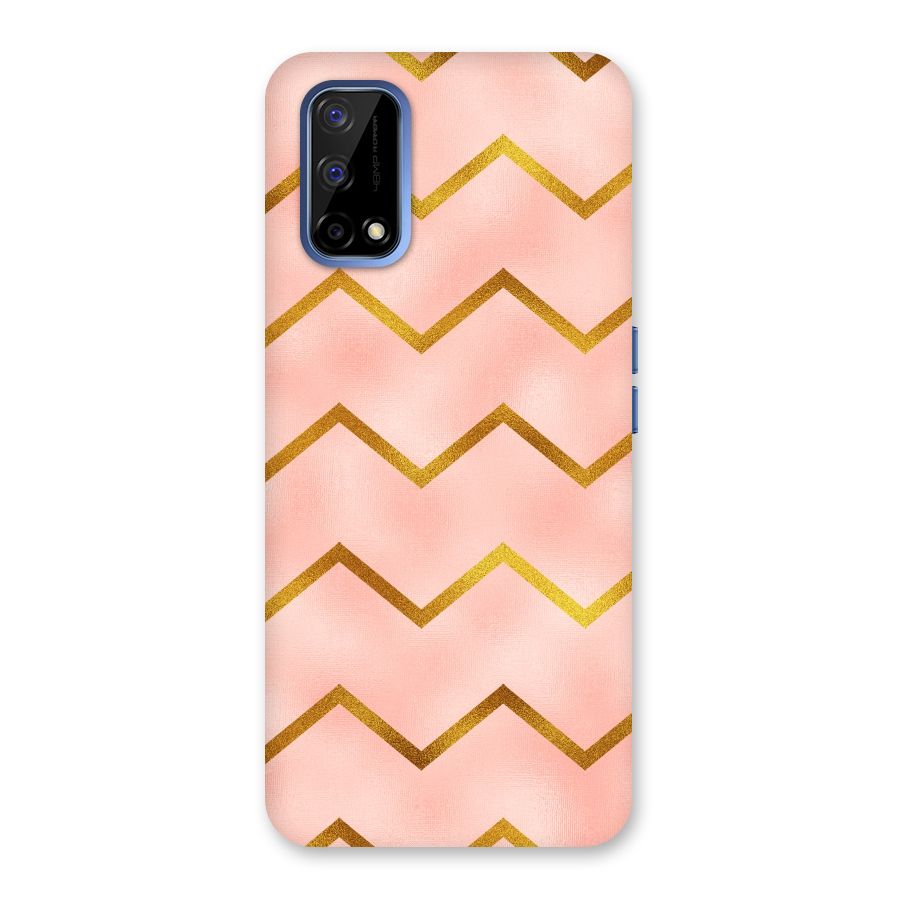 Gold Pink Pattern Back Case for Realme Narzo 30 Pro