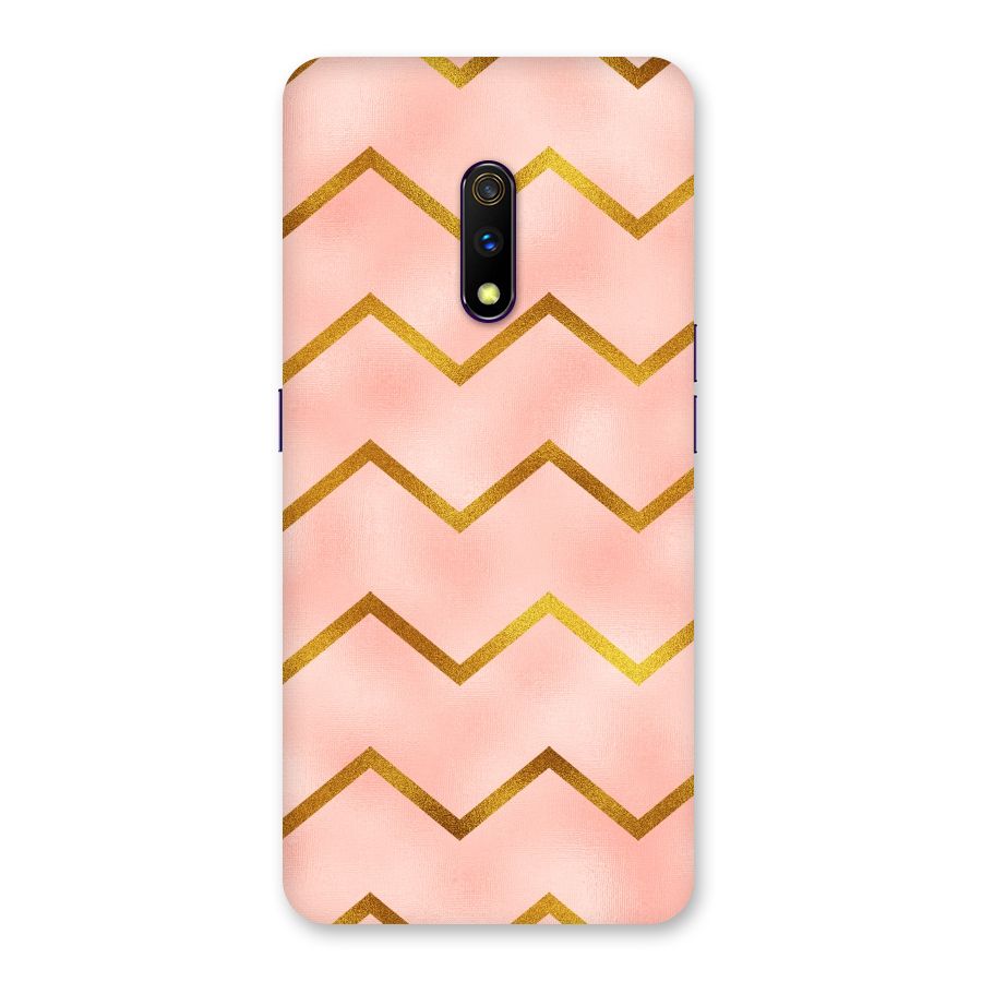 Gold Pink Pattern Back Case for Realme X
