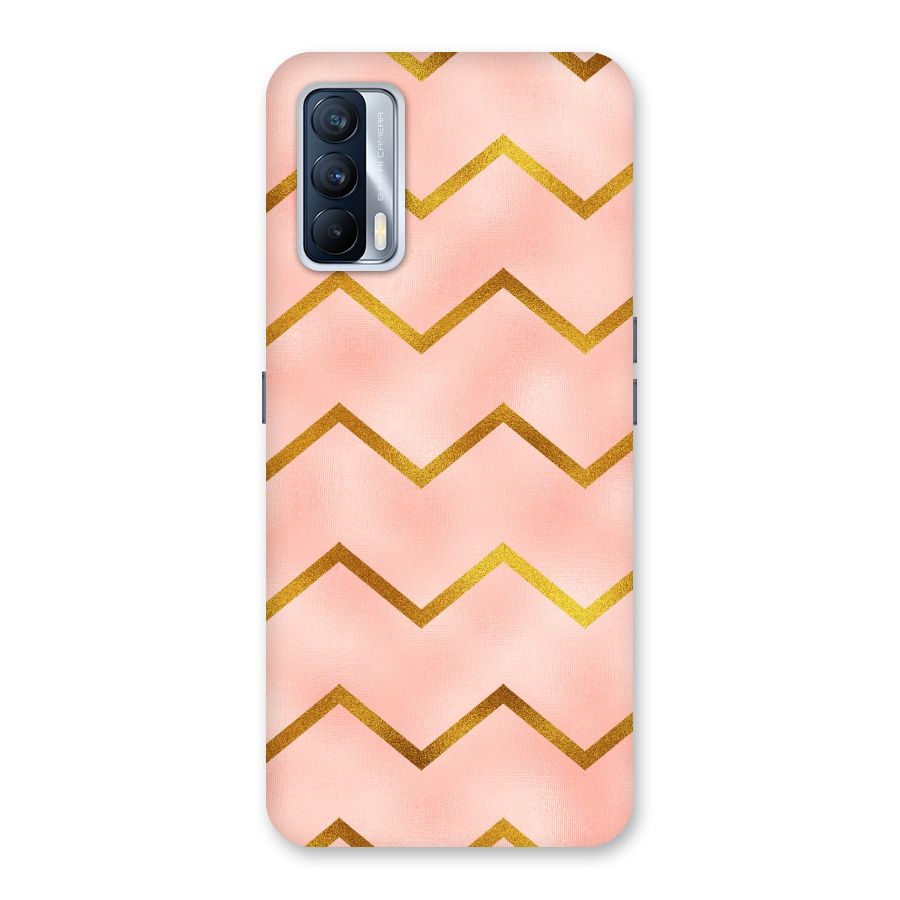 Gold Pink Pattern Back Case for Realme X7