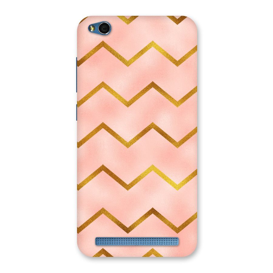 Gold Pink Pattern Back Case for Redmi 5A