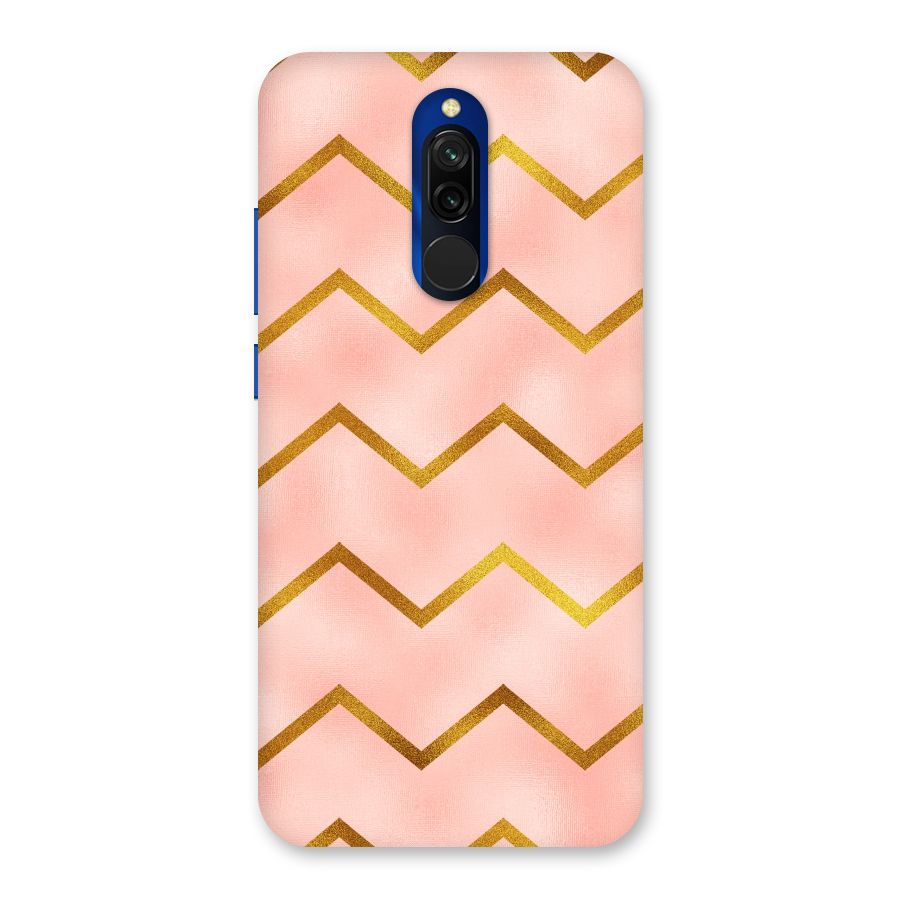 Gold Pink Pattern Back Case for Redmi 8