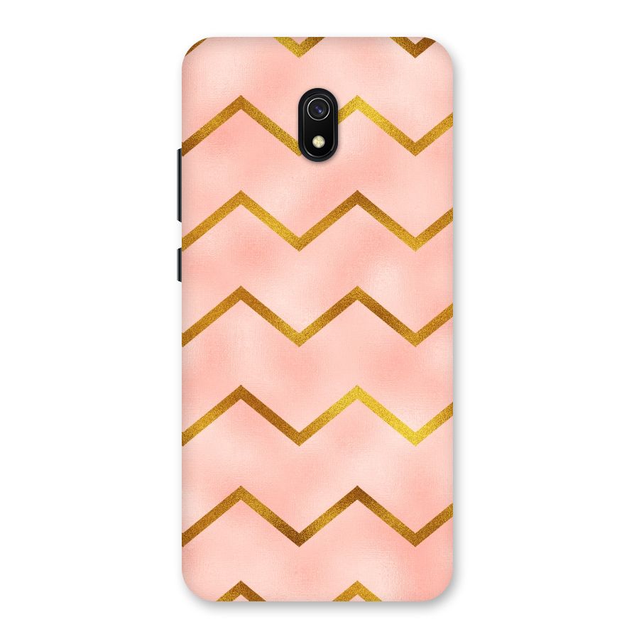 Gold Pink Pattern Back Case for Redmi 8A