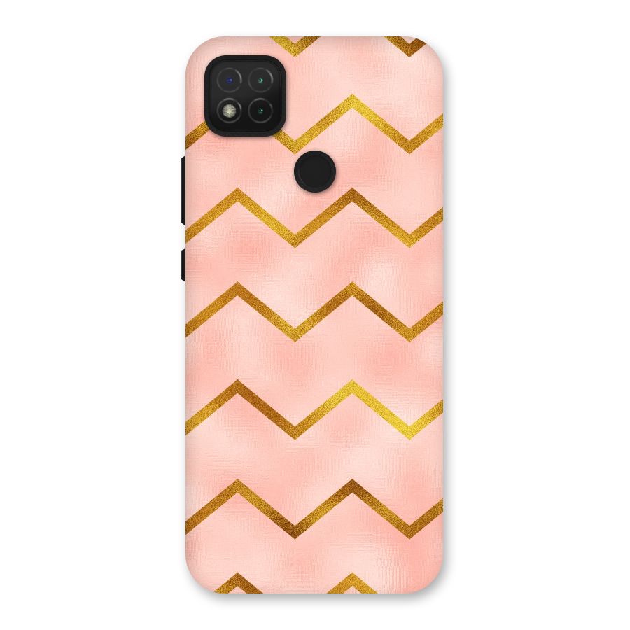 Gold Pink Pattern Back Case for Redmi 9