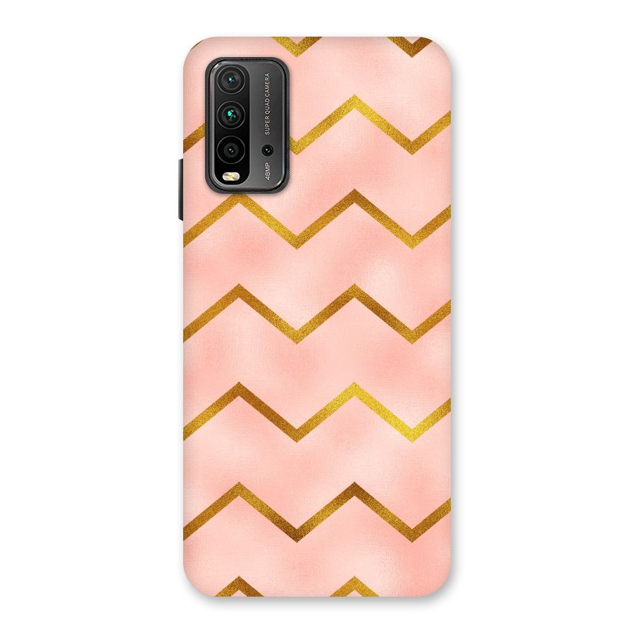 Gold Pink Pattern Back Case for Redmi 9 Power