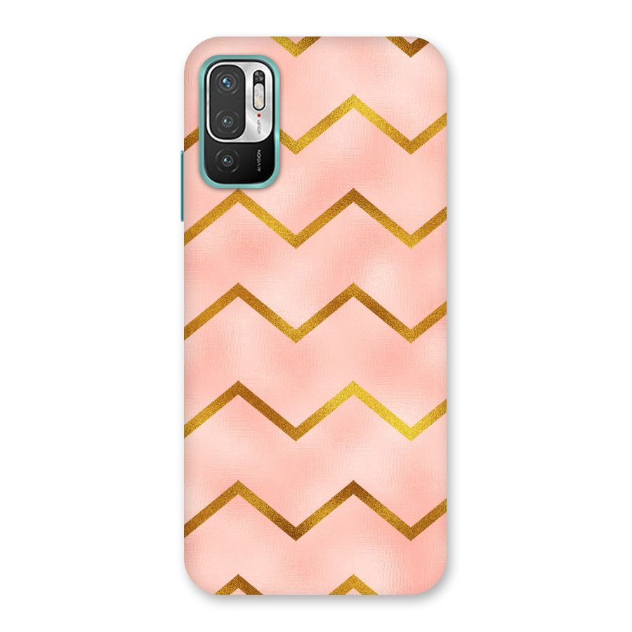 Gold Pink Pattern Back Case for Redmi Note 10T 5G