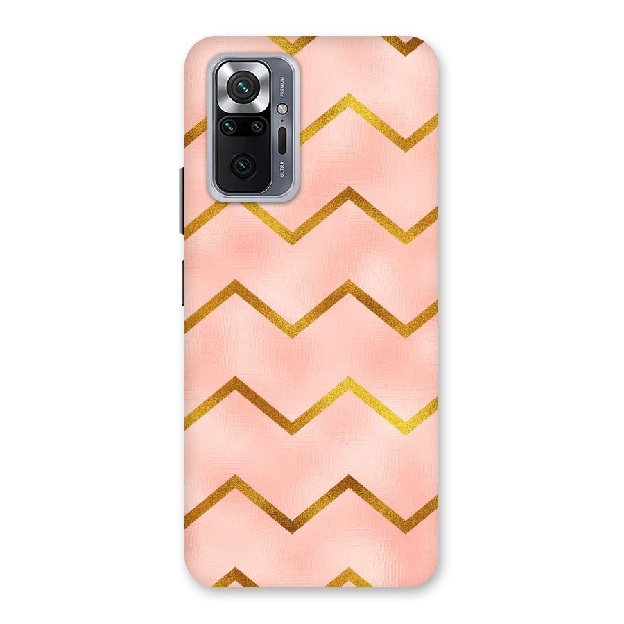 Gold Pink Pattern Back Case for Redmi Note 10 Pro Max