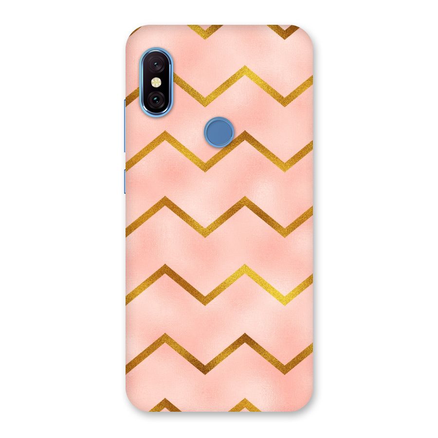Gold Pink Pattern Back Case for Redmi Note 6 Pro