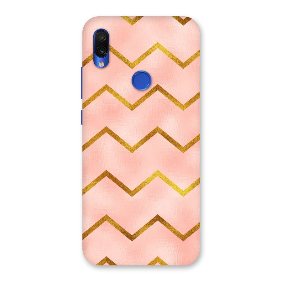 Gold Pink Pattern Back Case for Redmi Note 7S