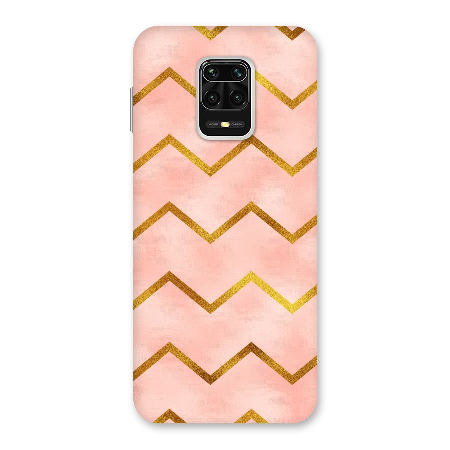 Gold Pink Pattern Back Case for Redmi Note 9 Pro