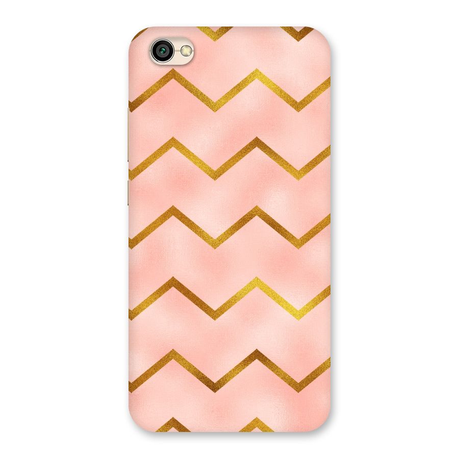 Gold Pink Pattern Back Case for Redmi Y1 Lite