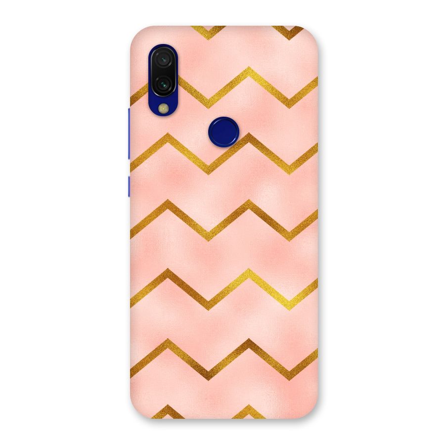 Gold Pink Pattern Back Case for Redmi Y3