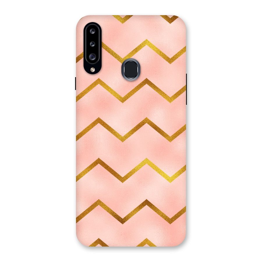 Gold Pink Pattern Back Case for Samsung Galaxy A20s