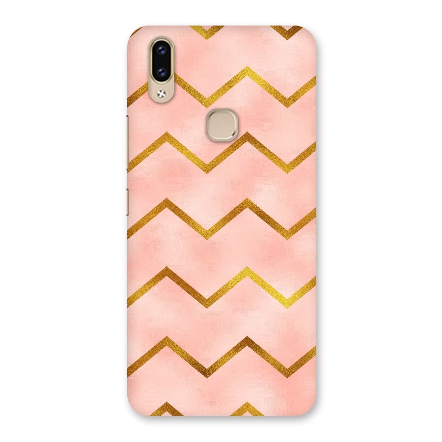 Gold Pink Pattern Back Case for Vivo V9 Youth