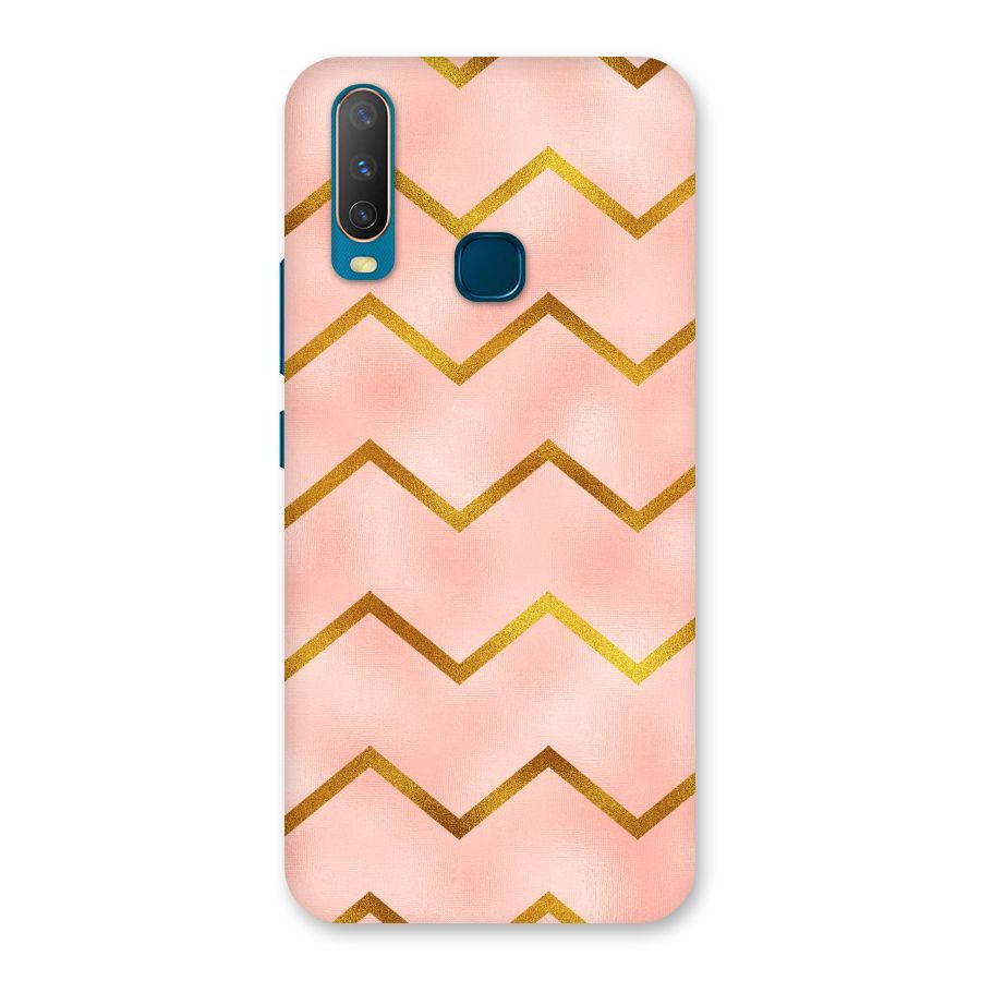 Gold Pink Pattern Back Case for Vivo Y11