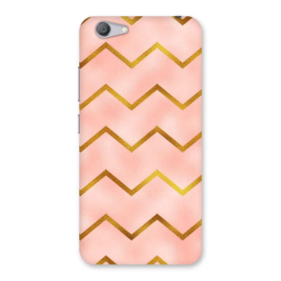 Gold Pink Pattern Back Case for Vivo Y53