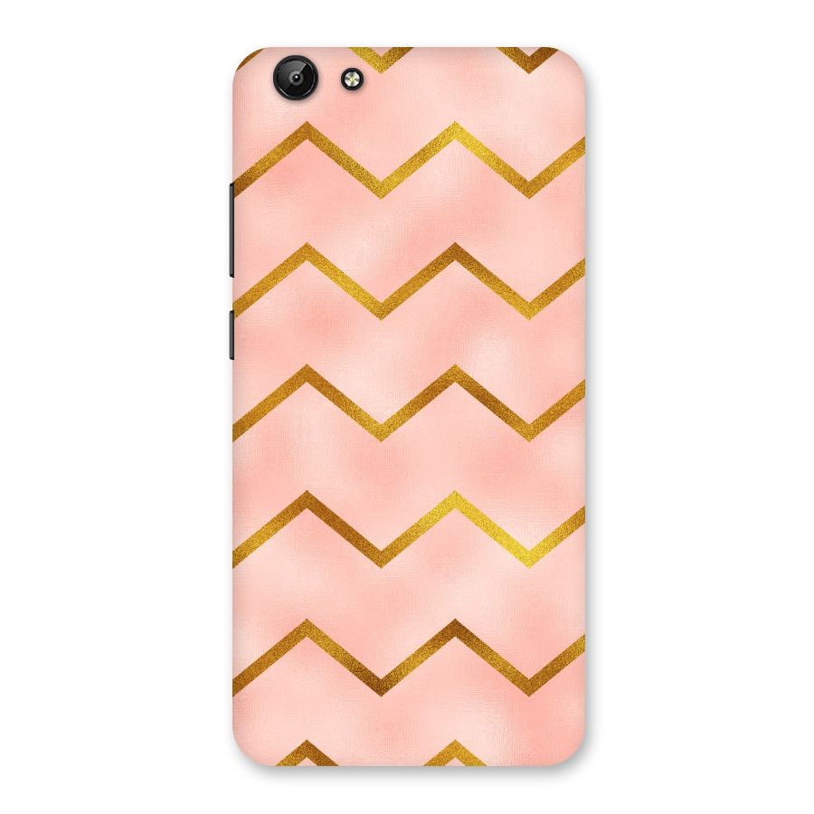 Gold Pink Pattern Back Case for Vivo Y69