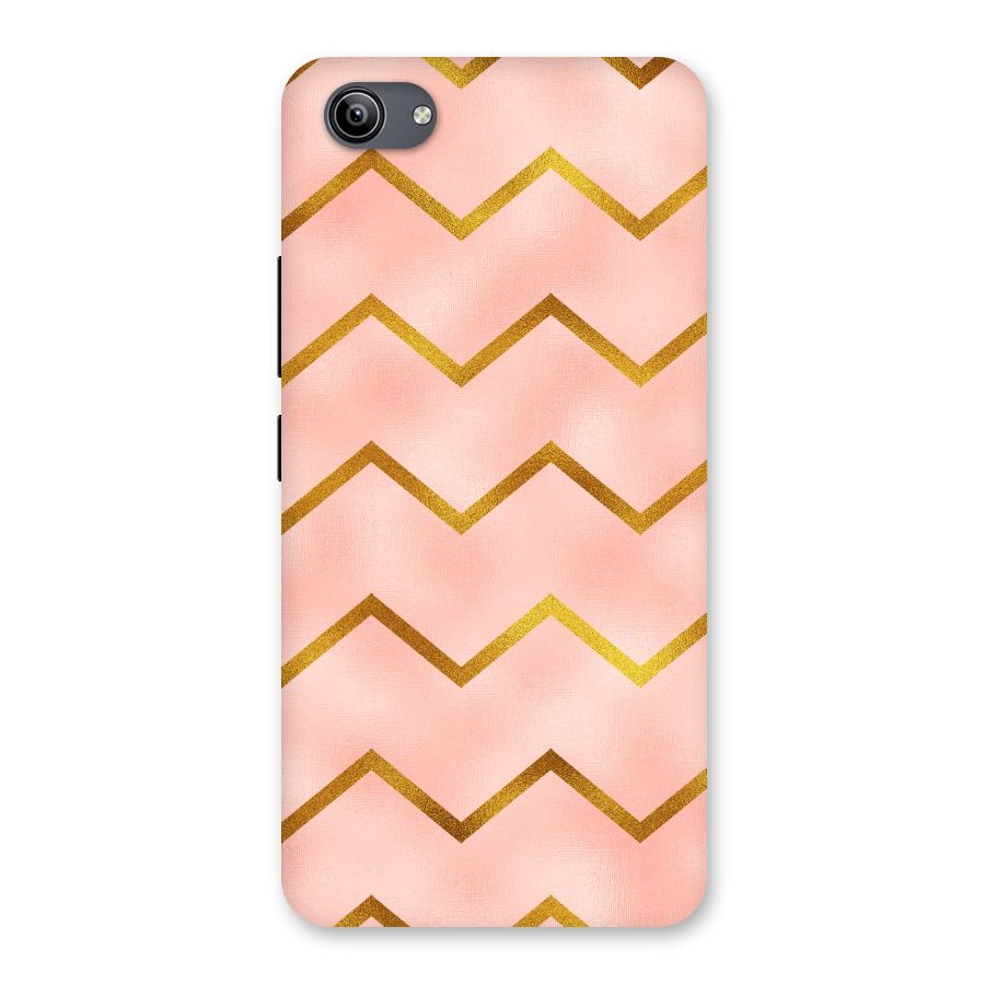 Gold Pink Pattern Back Case for Vivo Y81i
