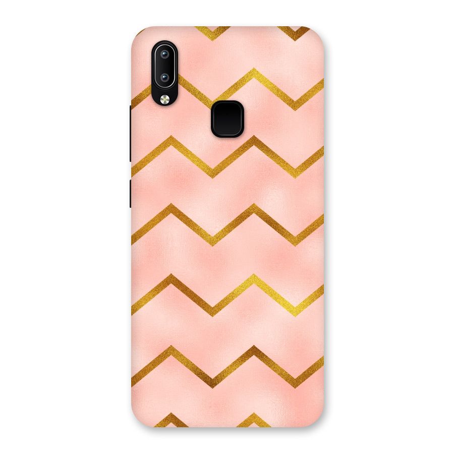 Gold Pink Pattern Back Case for Vivo Y93
