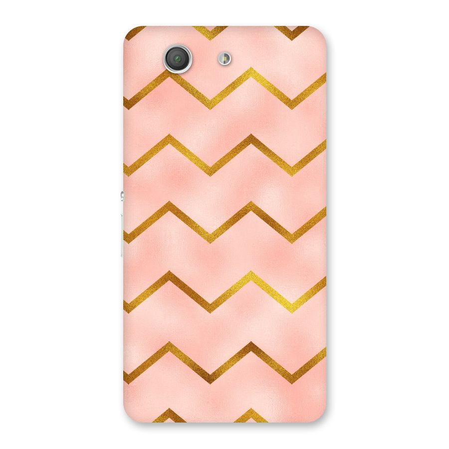 Gold Pink Pattern Back Case for Xperia Z3 Compact