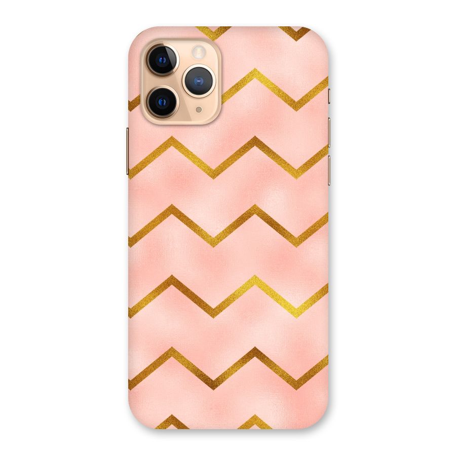 Gold Pink Pattern Back Case for iPhone 11 Pro