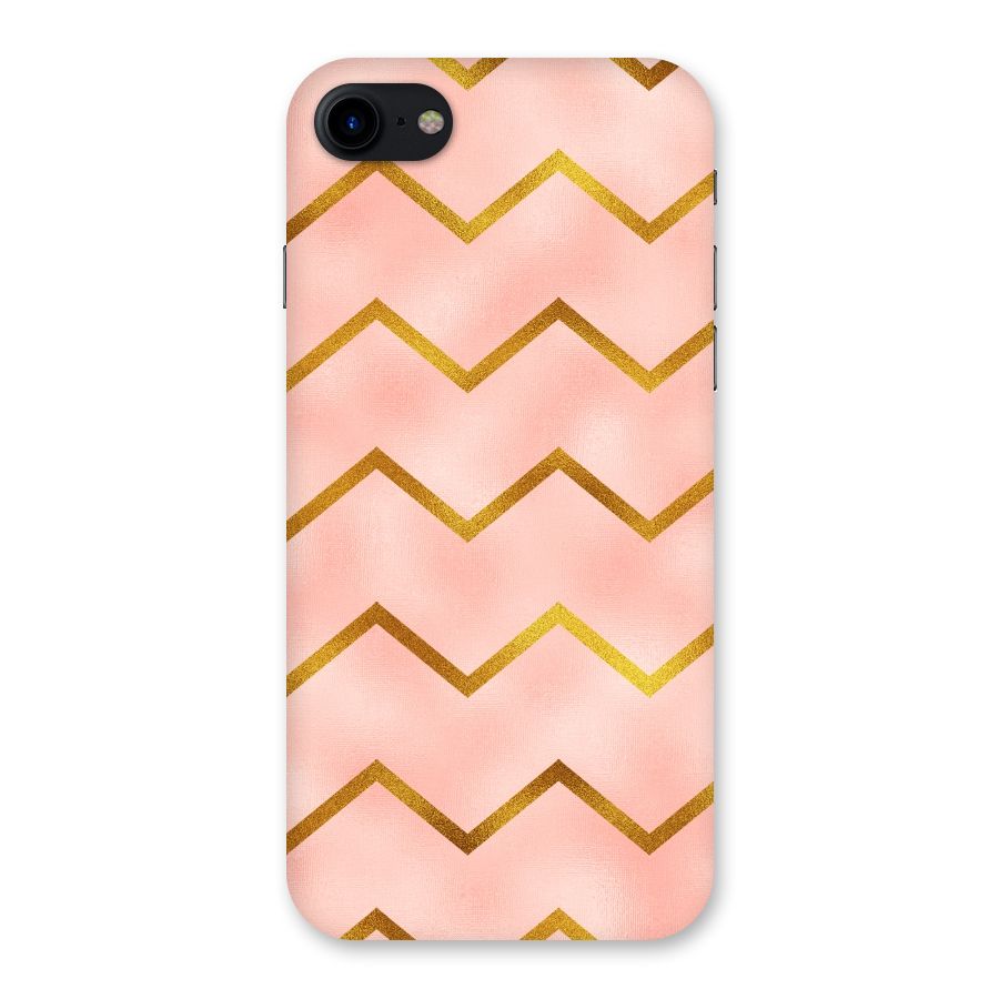 Gold Pink Pattern Back Case for iPhone SE 2020