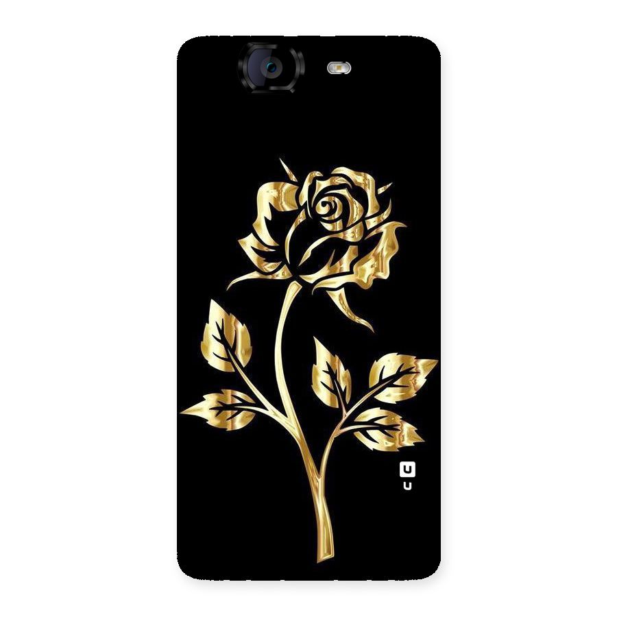 Gold Rose Back Case for Canvas Knight A350
