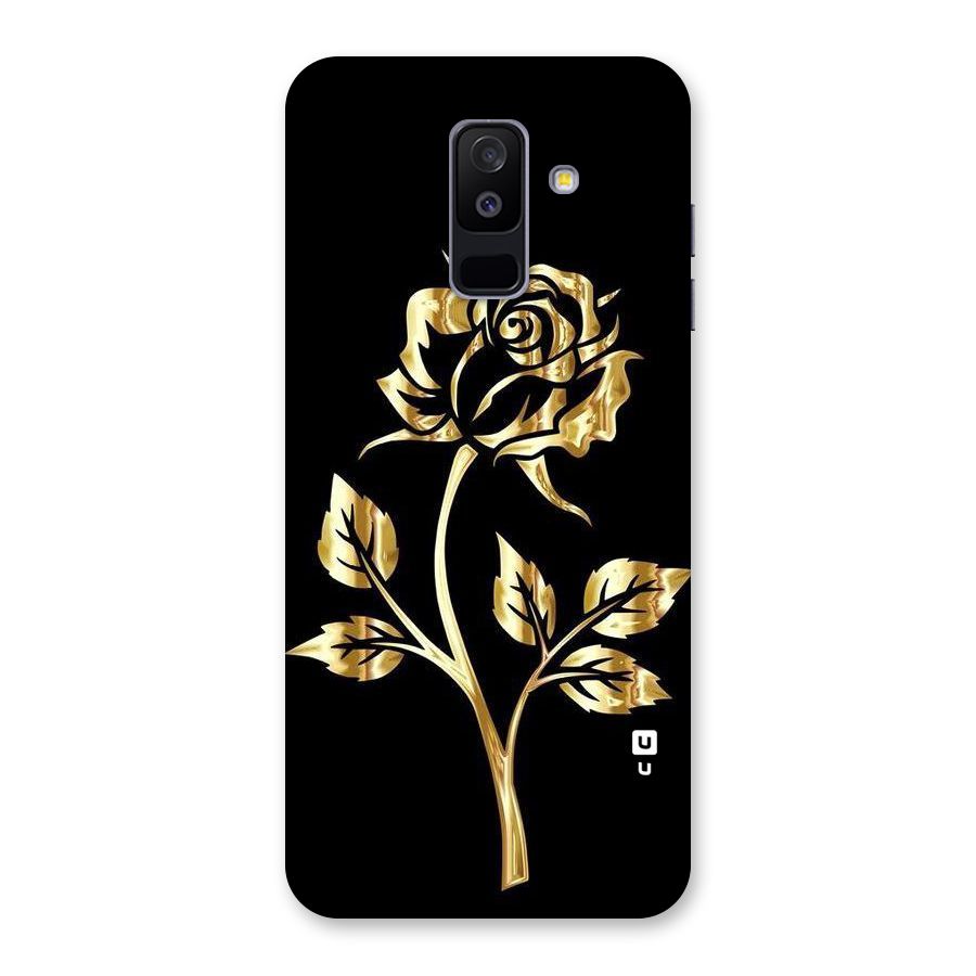 Gold Rose Back Case for Galaxy A6 Plus