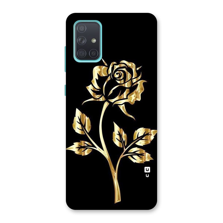 Gold Rose Back Case for Galaxy A71