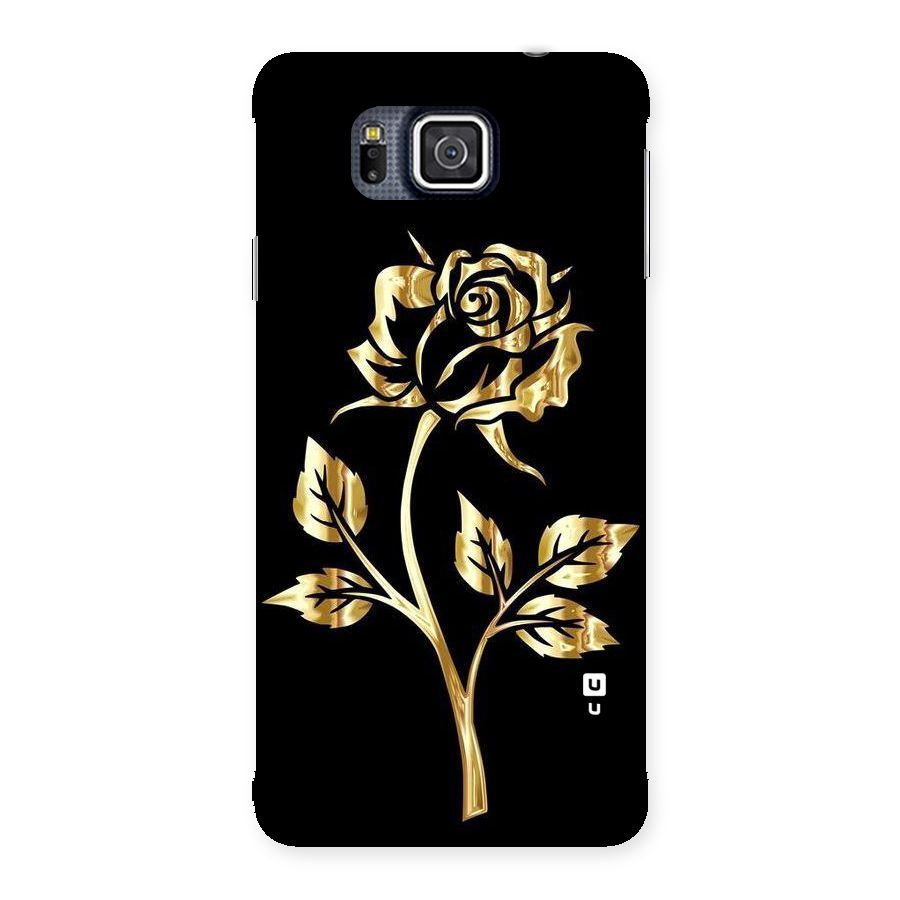 Gold Rose Back Case for Galaxy Alpha