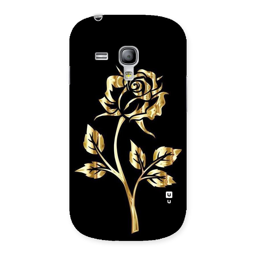 Gold Rose Back Case for Galaxy S3 Mini