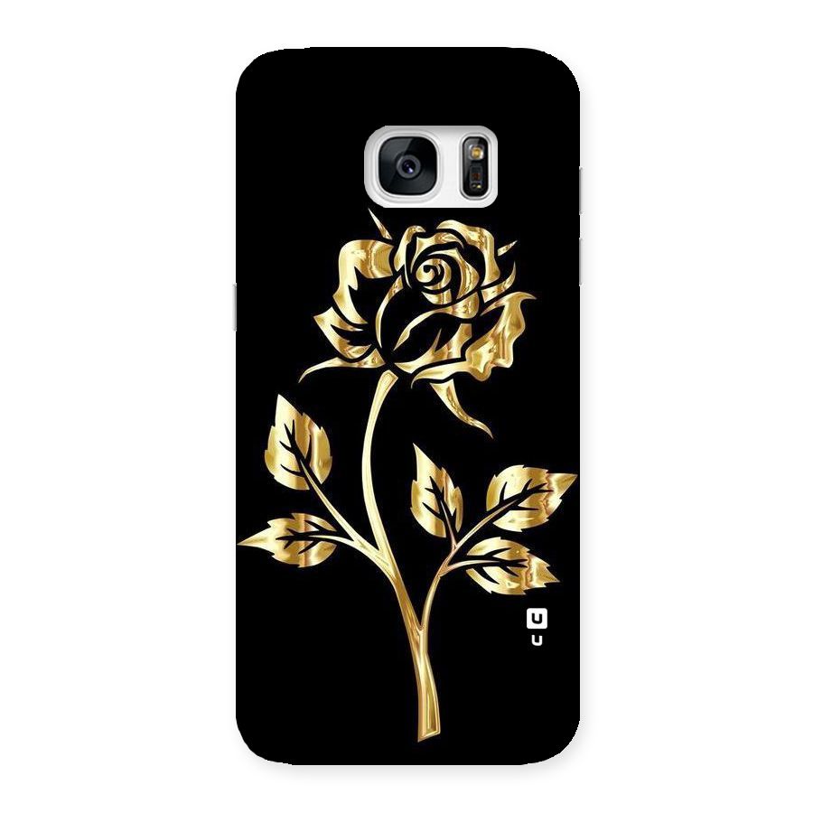 Gold Rose Back Case for Galaxy S7 Edge