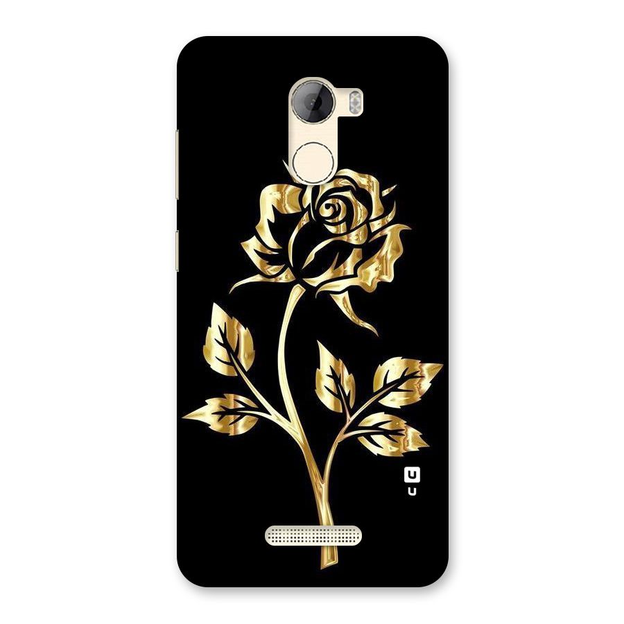 Gold Rose Back Case for Gionee A1 LIte