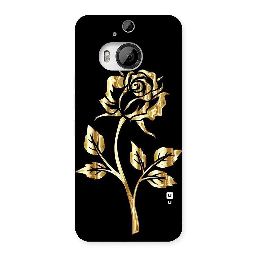 Gold Rose Back Case for HTC One M9 Plus