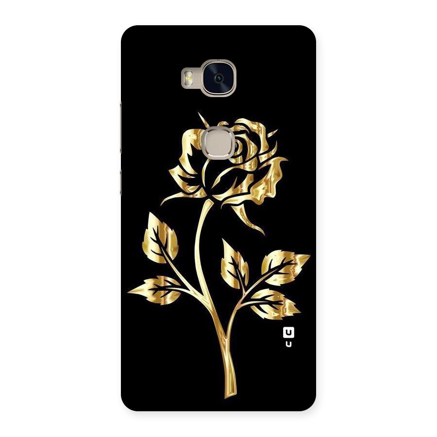 Gold Rose Back Case for Huawei Honor 5X