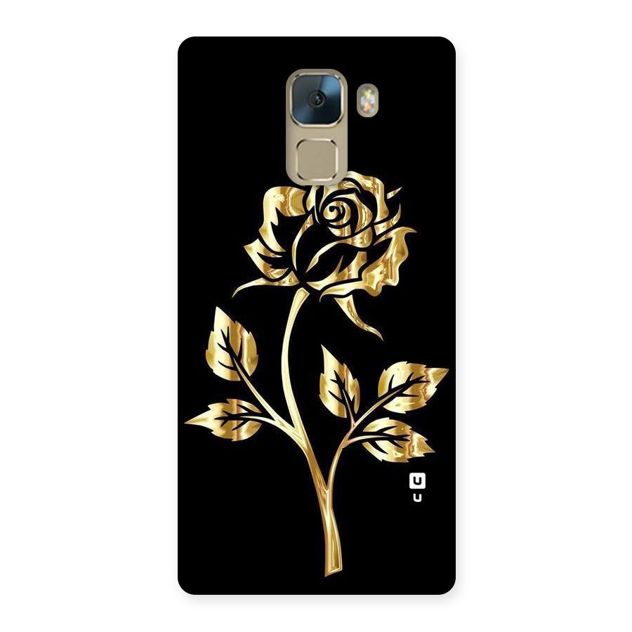 Gold Rose Back Case for Huawei Honor 7