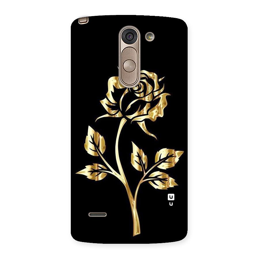 Gold Rose Back Case for LG G3 Stylus