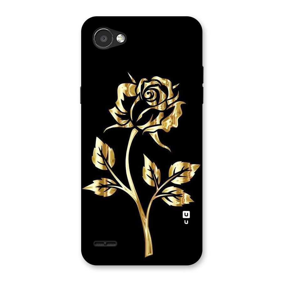 Gold Rose Back Case for LG Q6