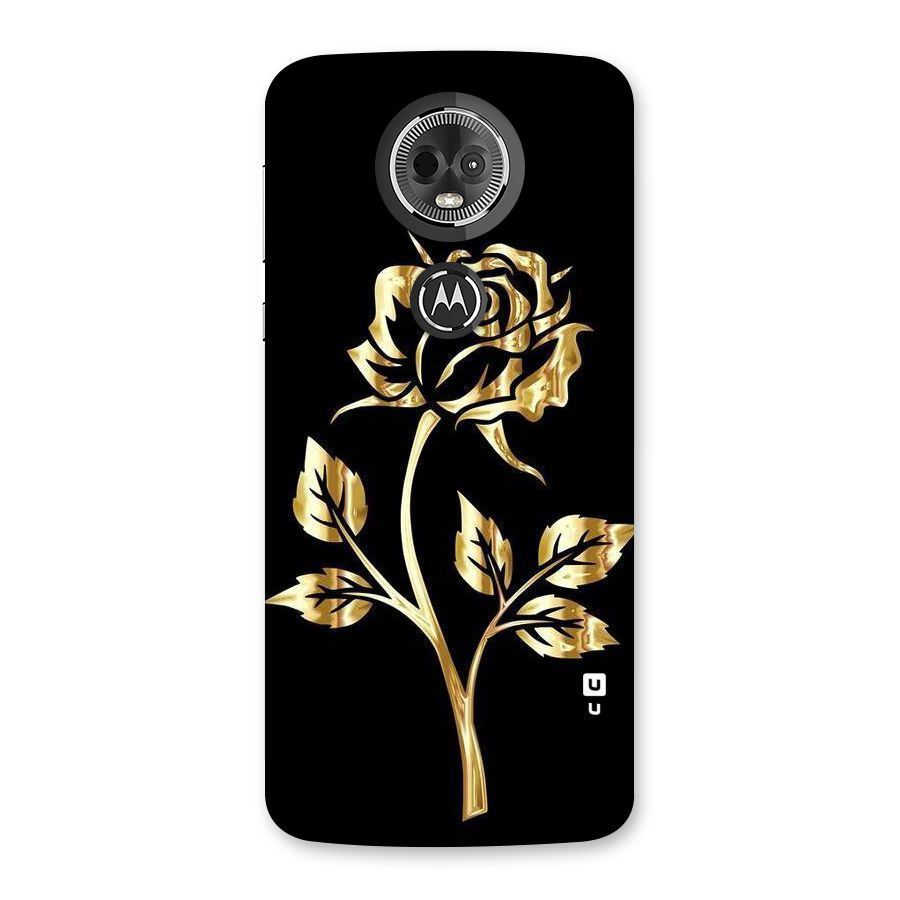 Gold Rose Back Case for Moto E5 Plus
