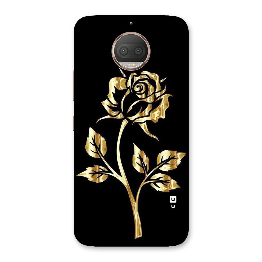 Gold Rose Back Case for Moto G5s Plus