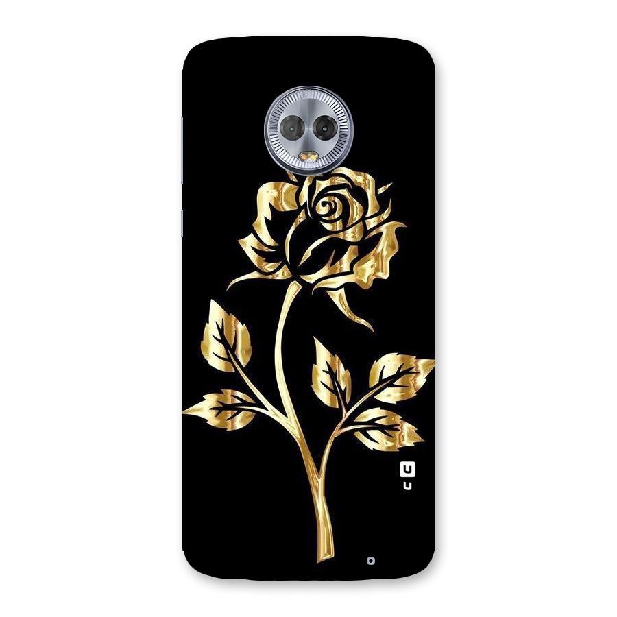 Gold Rose Back Case for Moto G6 Plus